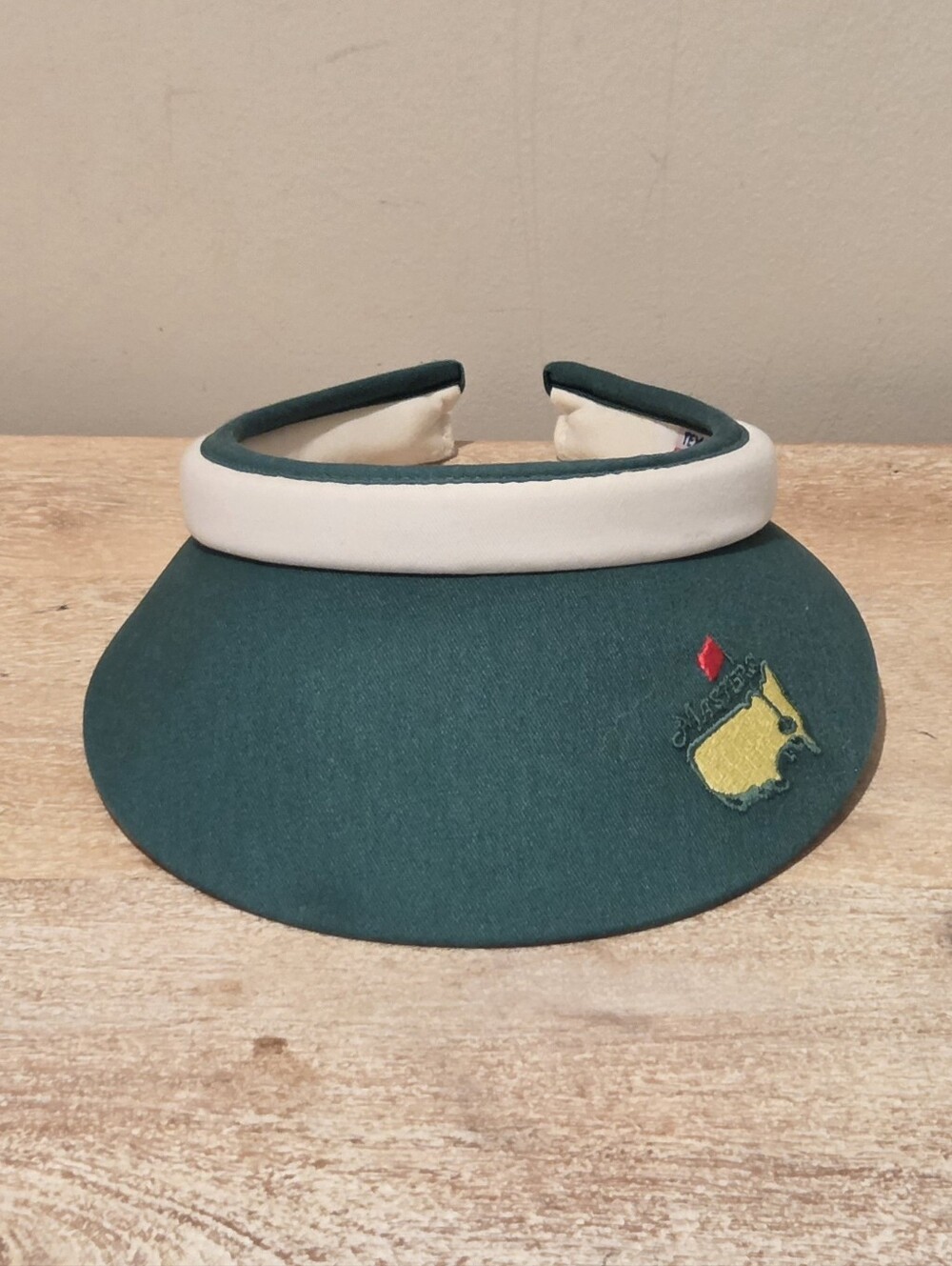 Vintage Texann Texace Masters Golf Visor - Augusta National Logo - Masters Green